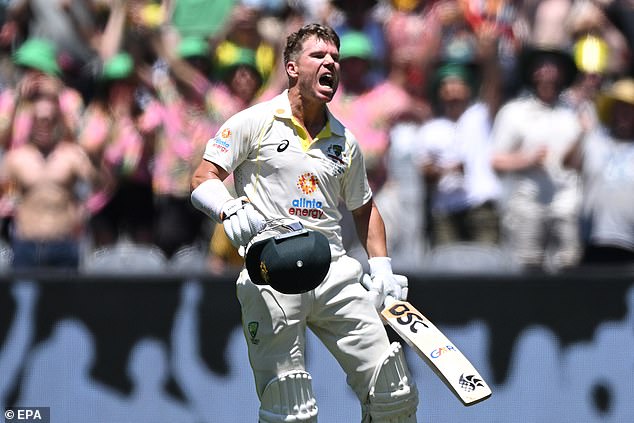 David Warner scored his first Test century in three years when he hit 200 against South Africa at the MCG with his career hanging in the balance.