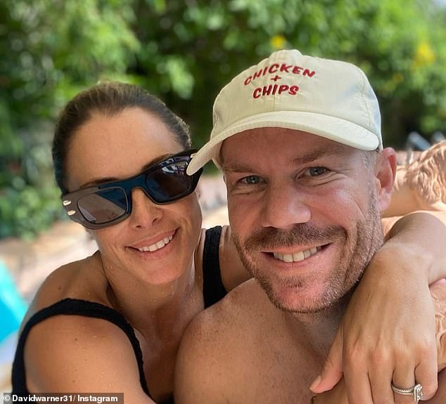 Foxtel believes the optimistic Warner (pictured right with his wife Candice) will be very popular with behind-the-mic cricket fans, backing up his reputation as a 