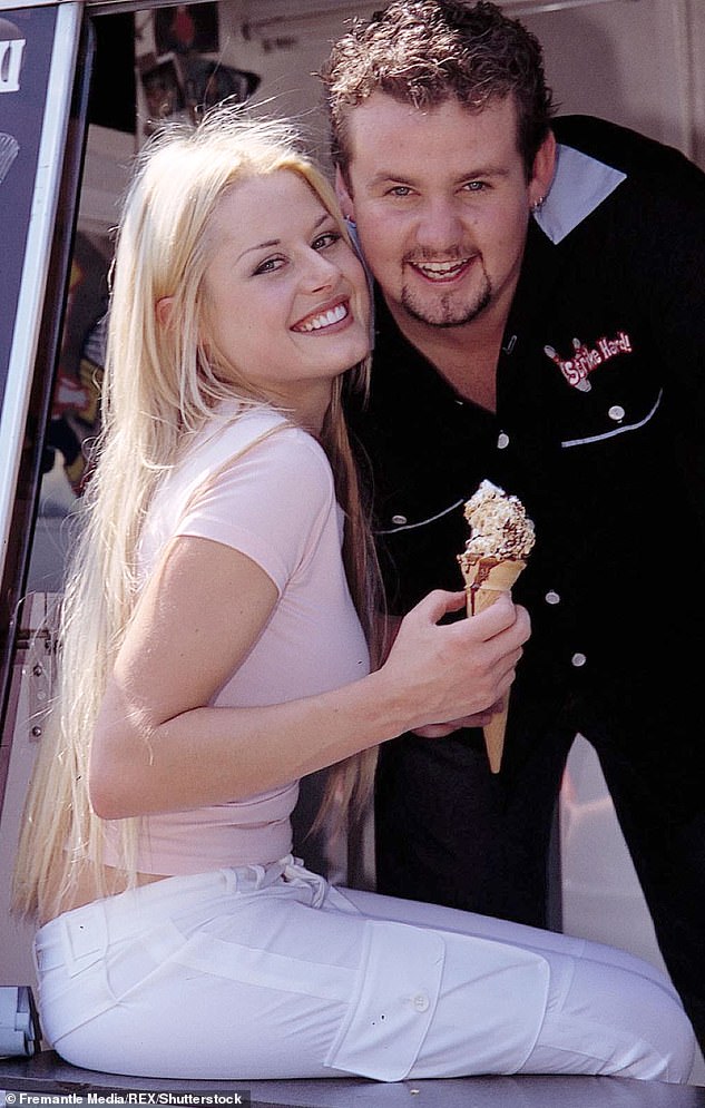 Madeleine starred on Neighbors from 2000 to 2003, before returning to the show on and off between 2017 and 2020. Pictured: 'Neighbours' Ryan Moloney as Toadie Madeline West as Dee Bliss