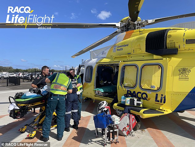 One of the two helicopters crashed, killing the pilot, two British tourists and another woman from New South Wales, at the scene.  A 10-year-old boy was taken to hospital with serious injuries.