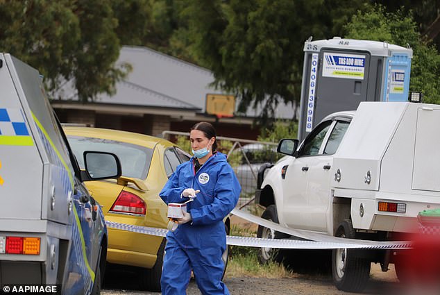 A 20-year-old man was found inside the home with non-life-threatening injuries and will be questioned by police.