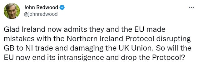 The remarks by Mr Varadkar - who became a hate figure over his perceived hardline approach during the original Brexit negotiations - were welcomed by Tory MPs