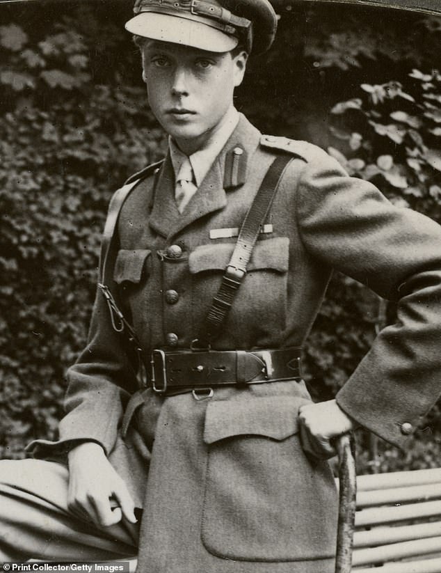 The Prince of Wales in military uniform, France, First World War,