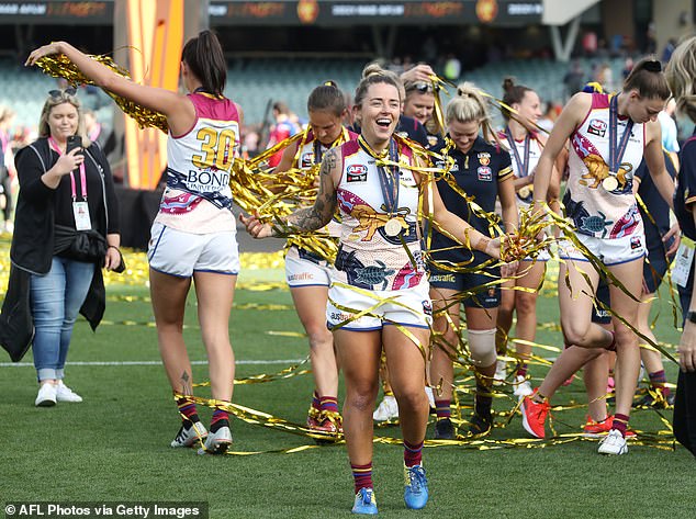 The striker returned to action in 2021 and inspired the Lions to their first AFLW premiership.