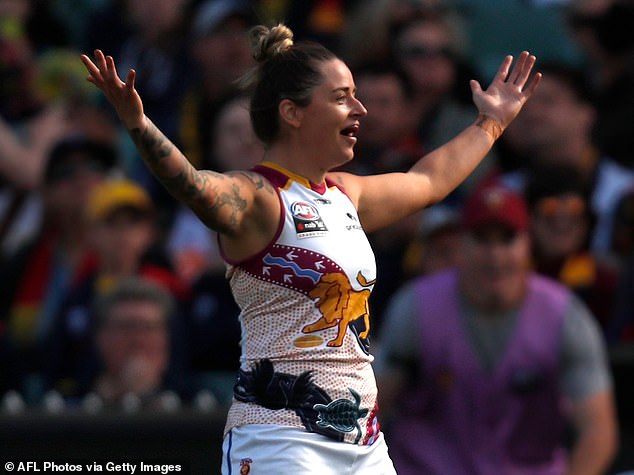 Wuetschner kicked two goals as Brisbane beat Adelaide 38-20 in the 2021 AFLW Grand Final