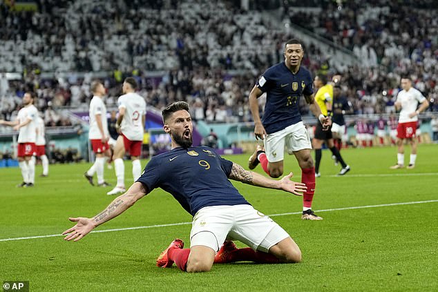 He became France's all-time goalscorer with four goals at the World Cup last month.