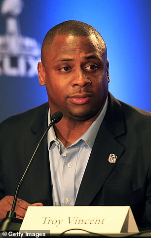 Troy Vincent, the NFL's executive vice president of football operations and a former NFL defensive back who played three seasons in Buffalo, denied Buck's claim in a Monday night conference call with reporters: 