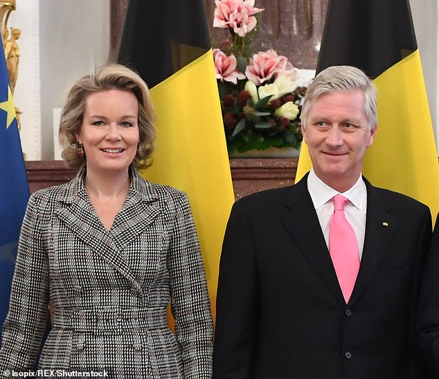 King Philippe of Belgium and his wife Queen Mathilde, pictured together, will also attend the service.