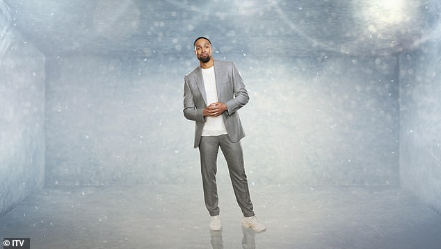 Dapper: Ashley Banjo, who recently split from wife Francesca Abbott after 16 years together, looks dapper in a gray suit.