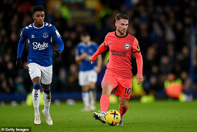 Argentina's World Cup winner Alexis Mac Allister made his return to Brighton from the bench.