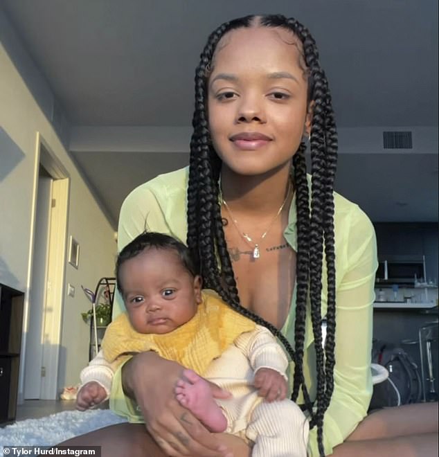 Baby: It comes after artist Tylor Hurd shared that Stanfield had had a daughter with her and he took to social media posting pictures of her with her child (as well as Stanfield) saying the Knives Out actor is the father.