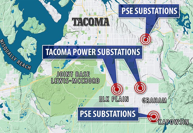 All four of Washington state's power plants were attacked within hours on Christmas Day.