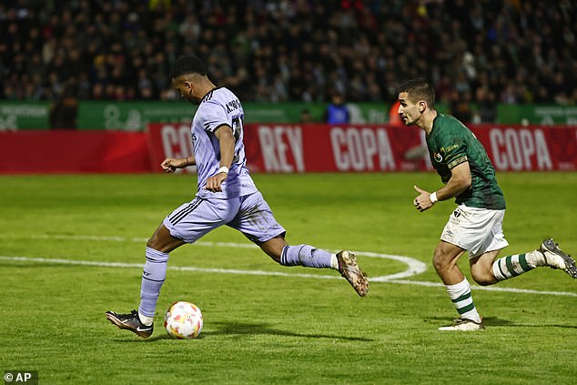 Brazilian striker Rodrygo (pictured) scored the only goal of the match with a curling shot