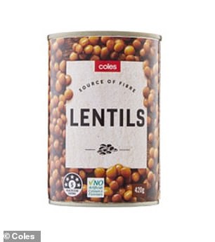 Lentils are an inexpensive source of fiber, while broccoli, cauliflower, and coconut milk are rich sources of vitamin C.