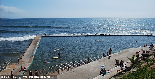 Police have been told an overturned kayak was found southeast of the Collaroy Rockpool Swimming Baths (pictured)