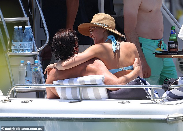 Rachael looked fitter than ever in a turquoise bikini and stylish sun hat to protect her flawless complexion.