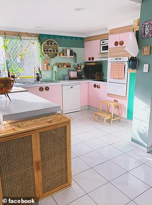 Jojo has created a colorful and unique interior in her house.