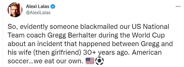 1672812681 380 Alexi Lalas slams World Cup blackmail plot against USA coach