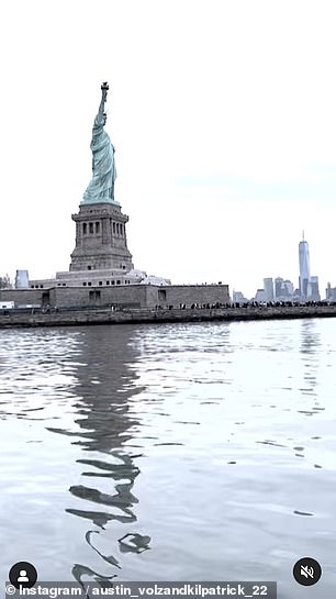 People are looking up and down the East River