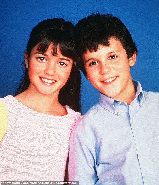 Fame: Danica played Winnie Cooper on the coming-of-age series The Wonder Years, which also starred Fred Savage as lead character Kevin Arnold;  the duo in the photo