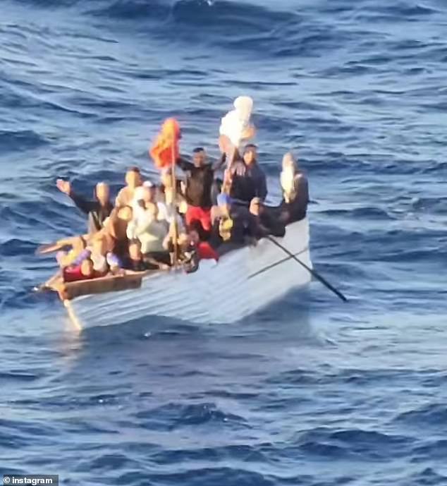 On Monday, the Celebrity Cruises ship Celebrity Beyond came across a wooden boat with 19 migrants lost at sea about 200 miles off the coast of Fort Lauderdale, Florida.