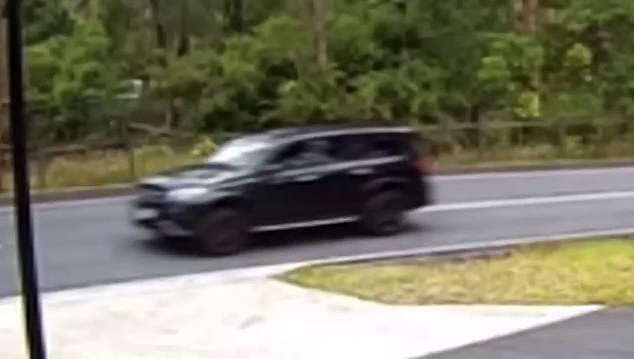 Police allege that Taufua was driving his black Mercedes (above) in a manner 