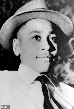 Tragic: Emmett was murdered in Mississippi in 1955 after witnesses said he grabbed Carolyn Bryant Donham, a white woman