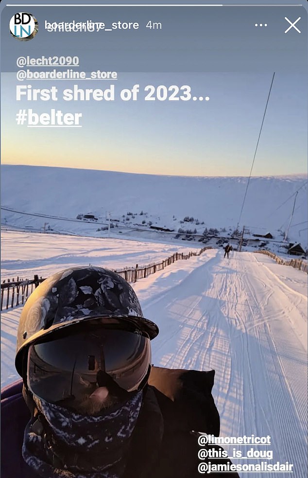 People were out on the slopes as the ski season gets under way in Scotland