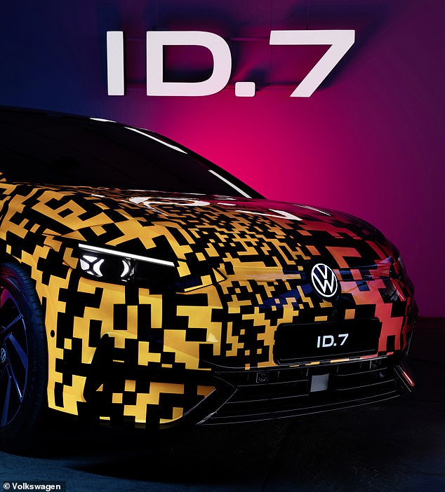 VW says the ID.7 is expected to have a fully charged range of up to 435 miles using its largest battery pack (77 kWh)