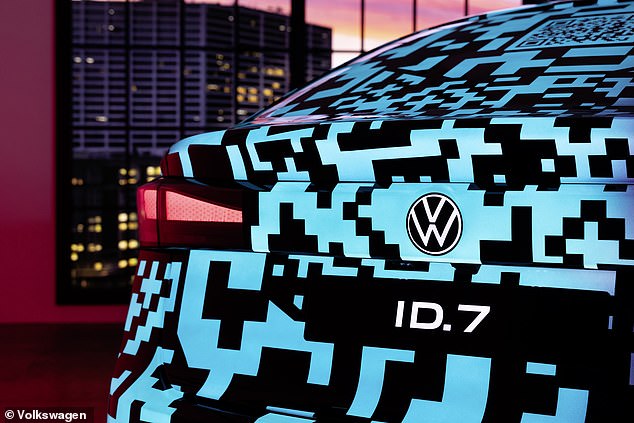 1672835992 479 Volkswagen previews its ID7 electric saloon with a range of