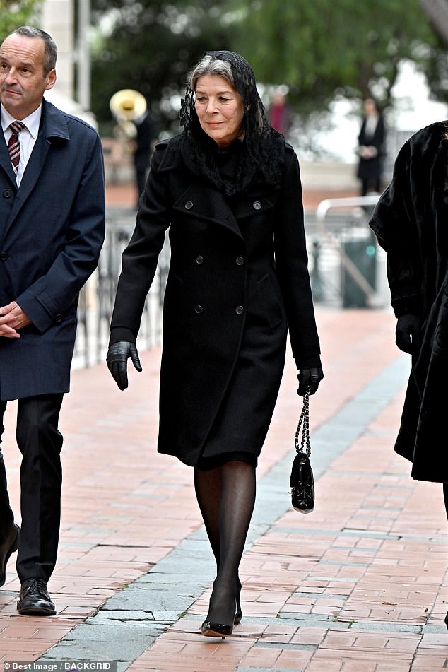 Among the other attendees at the event was Princess Carolina of Hannover, who also wore a black mantilla in her hair