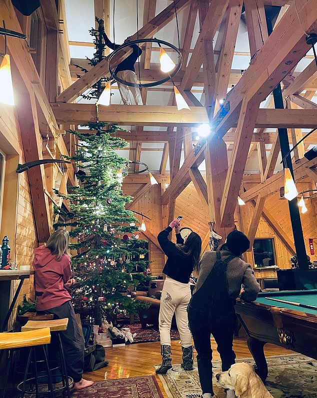 Block posted a series of family Christmas photos, including his family decorating the tree in the Selkirk Mountains, British Columbia, Canada on December 29, 2022.