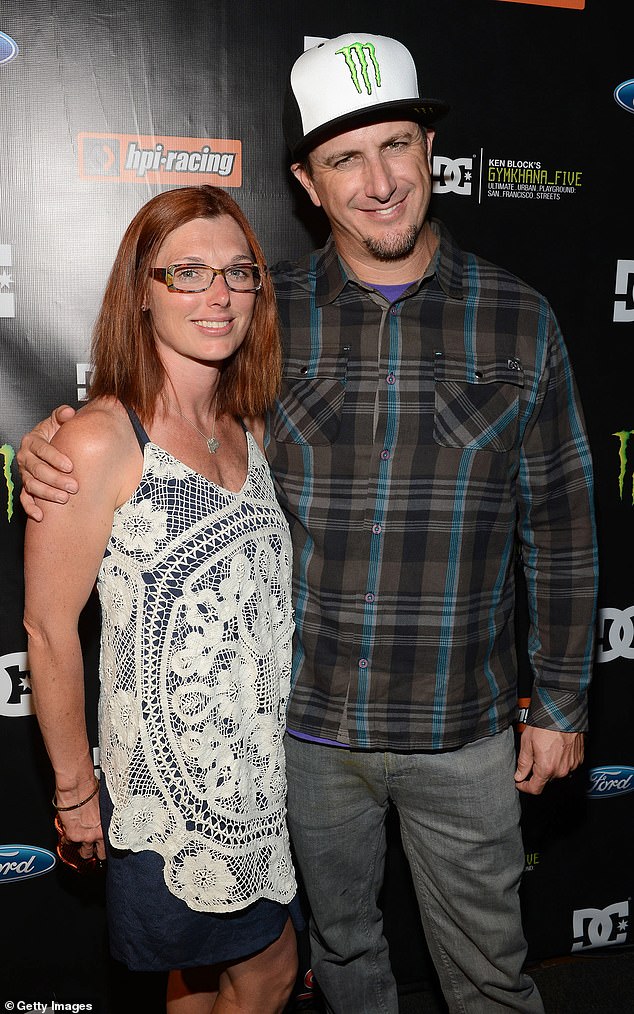 Ken Block and wife Lucy at the premiere of his Gymkhana FIVE series at the JW Marriot Mixing Room in Los Angeles, California June 2012