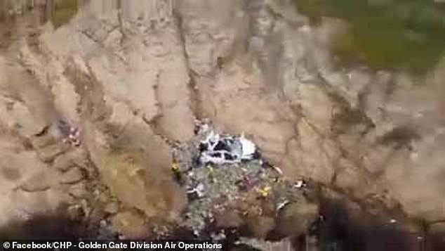 The family somehow miraculously survived a 250 foot fall from the road over the edge of a cliff known as 'Devil's Side'