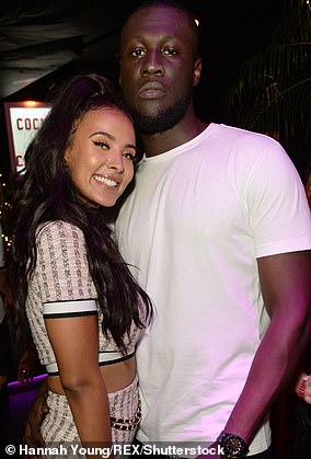 Maya dated famous rapper Stormzy in 2016. They broke up three years later, but are still friends (pictured June 2018).