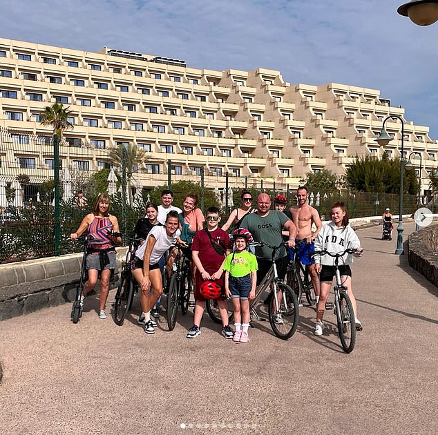 Bike ride!  One day they enjoyed a group bike ride