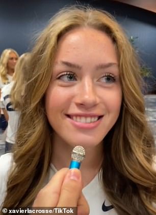 She is a four-year varsity letter winner in lacrosse and field hockey.  She is pictured here in uniform.