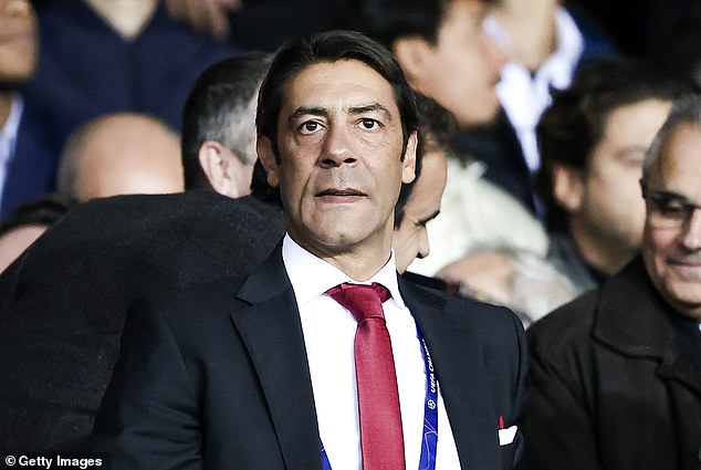 Benfica want Chelsea to pay up-front the full £106m buyout clause for the World Cup winner (chairman Rui Costa pictured)