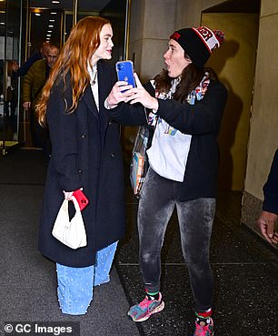 Fan favorite: The Stranger Things star was warm and friendly to his fans outside the studio