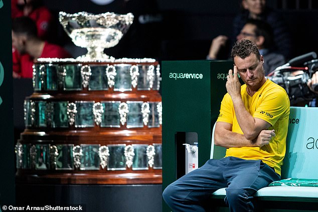 He became embroiled in a war of words with Australian tennis hero Lleyton Hewitt over his retirement.