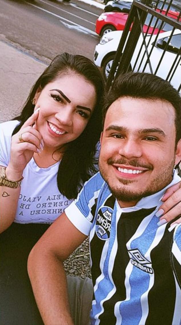 Juliana Nunes (left) and Igor dos Santos (right) have been married for two years