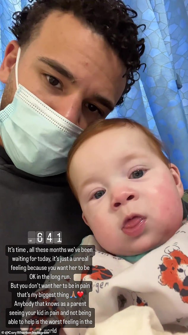 Teen Mom Og Star Cory Wharton Reveals His Seven Month Old Daughter Is Undergoing Open Heart Surgery