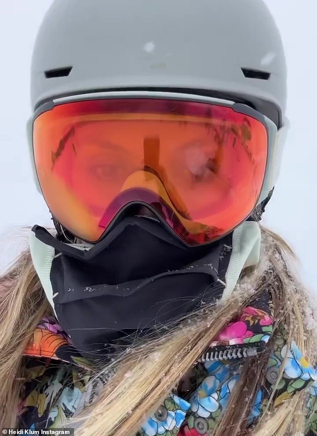 Documenting her day: The America's Got Talent judge documented a recent day of skiing by posting various snippets to her Instagram Story