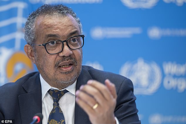 WHO Director General Tedros Adhanom Ghebreyesus (file photo) reiterated that the agency is 