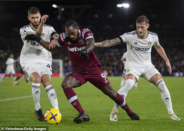 Klich (left) has featured in all but eight of Leeds' 76 Premier League games since 2020