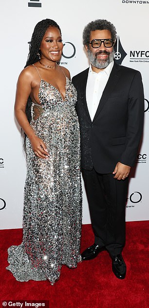 Co-stars: Keke was also joined by her Nope co-star Jordan Peele, 43, who looked dapper in a black suit