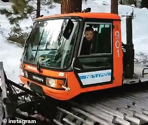 Marvel star in Snow Cat machine believed to be involved in crash in 2019 video