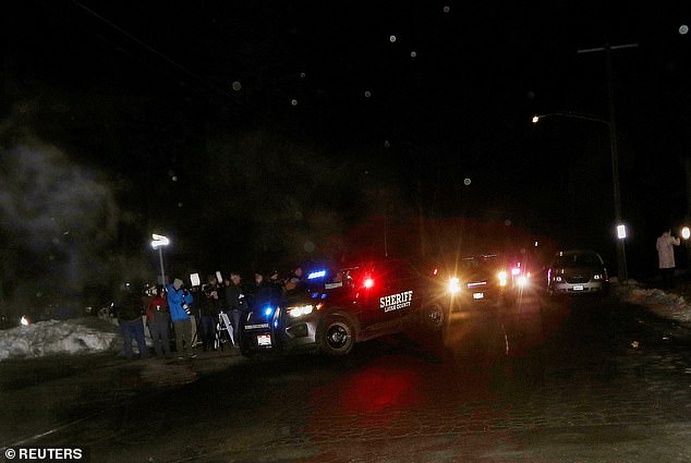 A Latah County Sheriff's Department vehicle, part of a motorcade carrying Bryan Christopher Kohberger, a graduate student charged with first-degree murder in the stabbing deaths of four University of Idaho students, arrives at the Latah County Jail. latah county.