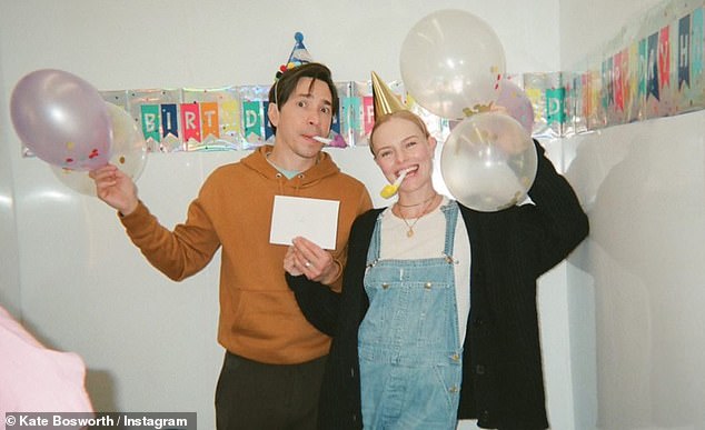 Happy birthday: The Blue Crush star and her funnyman have been posting a flurry of romantic images in recent days, flaunting their relationship for all to see