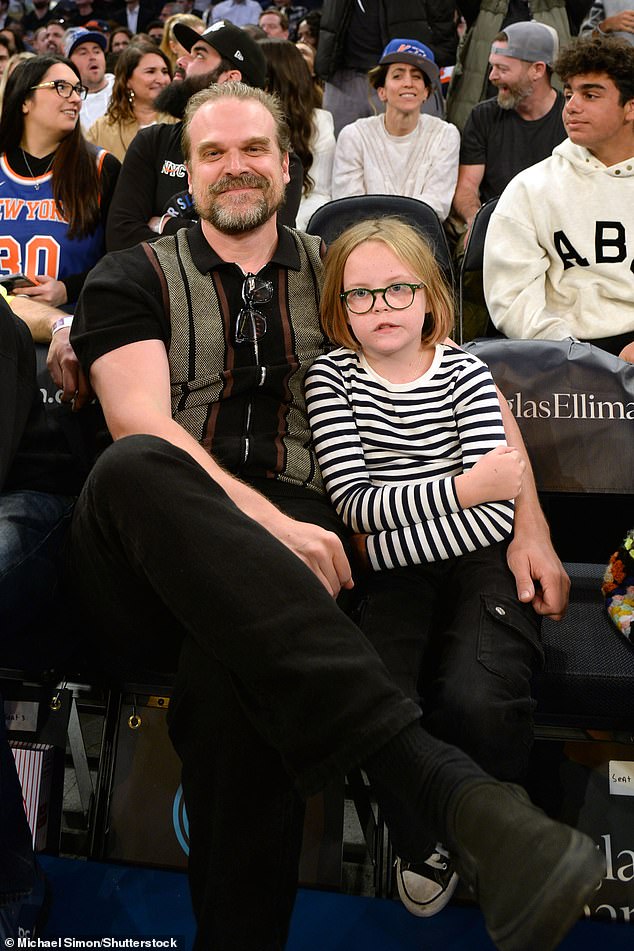 David and Ethel: Other celebrities in attendance included David Harbour, who brought his 11-year-old stepdaughter, Ethel.